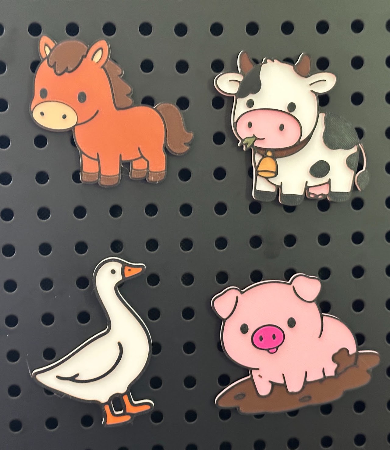 Farm animal keychains